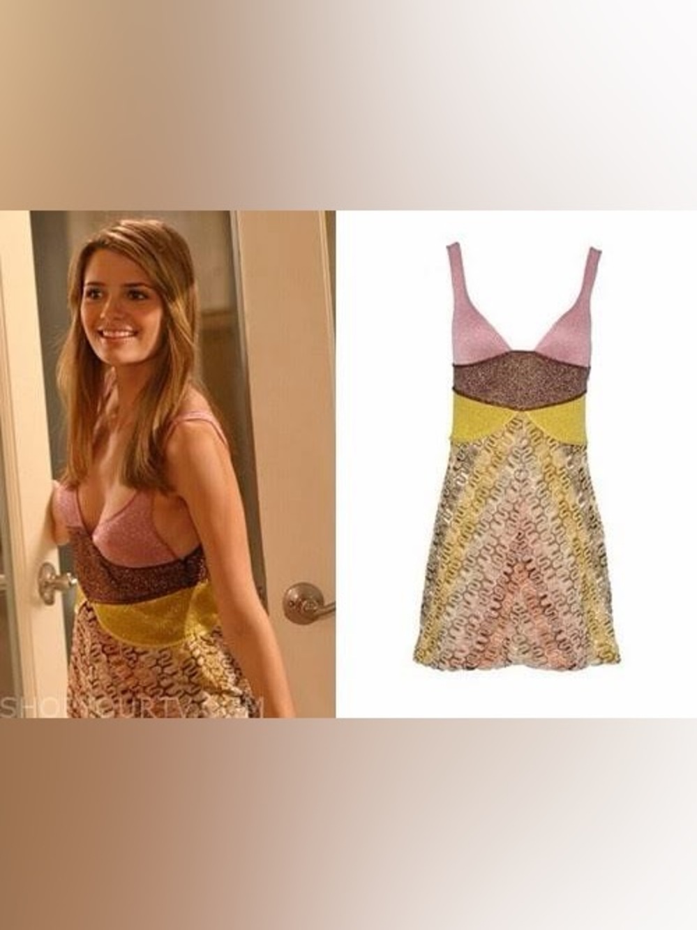 🚨 ISO – Missoni Fall 2003 Metallic Knit Mini Dress | Marissa Cooper | The O.C.